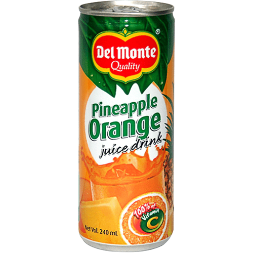 (Case) DEL MONTE PINEAPPLE ORANGE 240ML