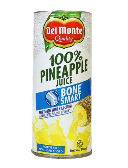 DEL MONTE 100% PINEAPPLE BONE SMART 240ML