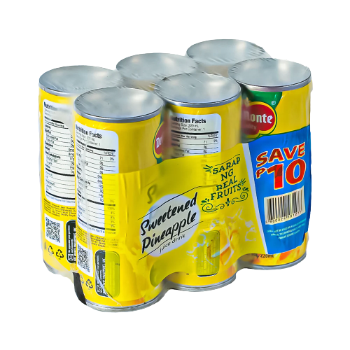 (Case) DEL MONTE JD SWEETENED PINEAPPLE 240ML 6 PACK