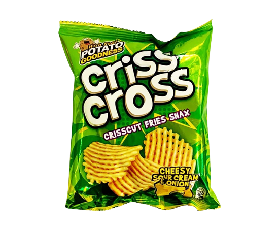 CRISS CROSS CHEESY SOUR CREAM&ONION 20G