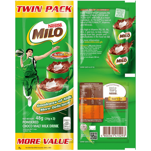 (Case) MILO TWINPACK 8'S (Case) MILO TWINPACK 8'S