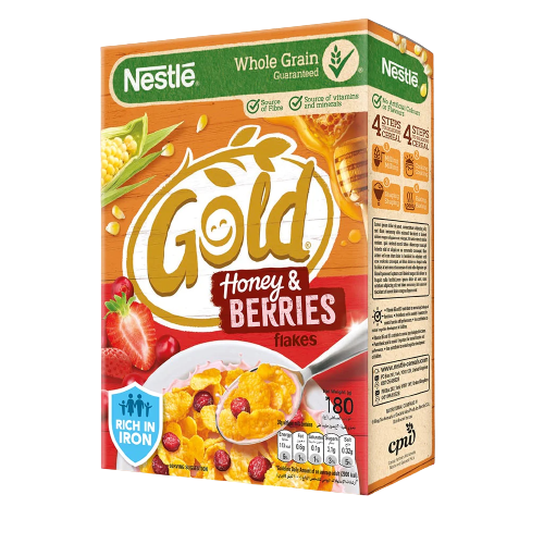 (Case) NESTLE GOLD HONEY&BERRIES FLAKES 180G. (Case) NESTLE GOLD HONEY&BERRIES FLAKES 180G.