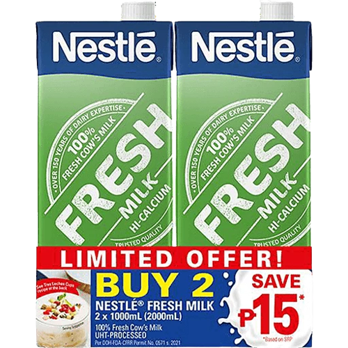 NESTLE FRESHMILK 1LX2 SAVE 15