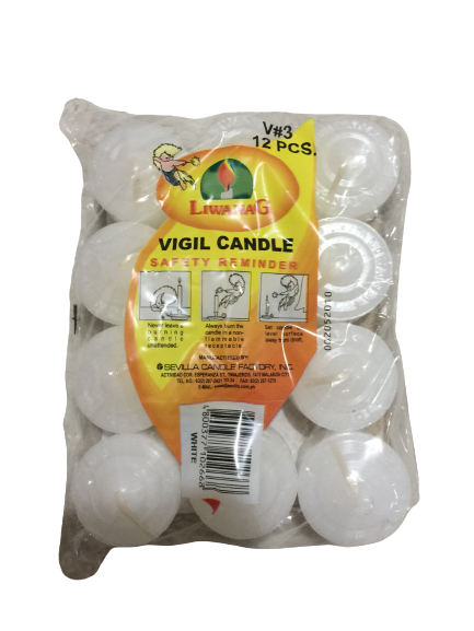 LIWANAG VIGIL CANDLE #3 12'S