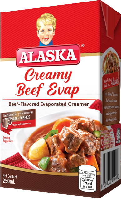 (Case) ALASKA CREAMY BEEF EVAP 250ML.