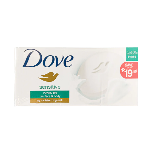 (Case) DOVE SENSETIVE CARE FOR FACE&BODY 3X100G