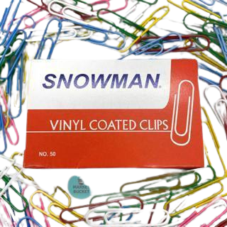 SNOWMAN VINYL COATED CLIPS SNOWMAN VINYL COATED CLIPS