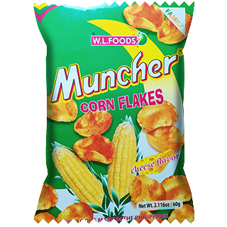 (Case) MUNCHER CORN FLAKES 60G. (Case) MUNCHER CORN FLAKES 60G.
