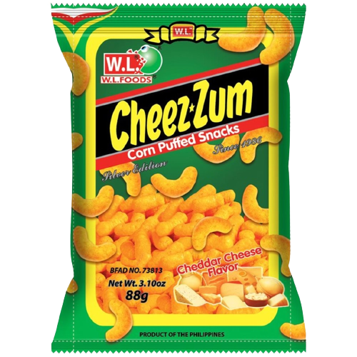 (Case) CHEEZ*ZUM CORN PUFFED 88G