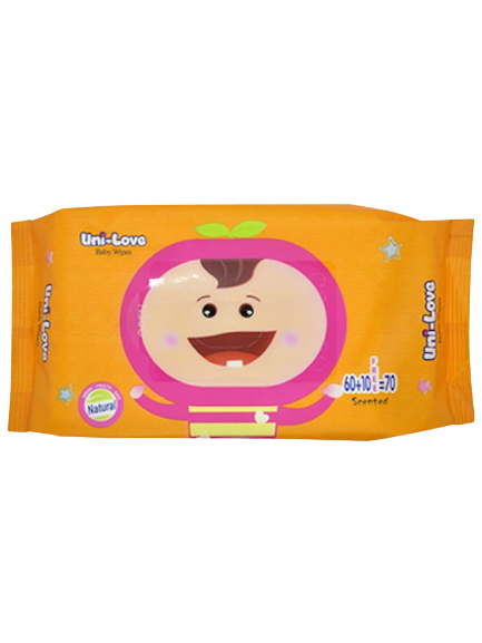 (Case) UNI-LOVE BB WIPES SCENTED 70'S