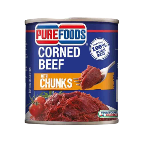 PUREFOODS CORNBEEF W/CHUNKS 380G PUREFOODS CORNBEEF W/CHUNKS 380G