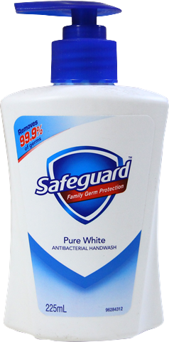 SAFE GUARD WHITE HAND WASH 225ML