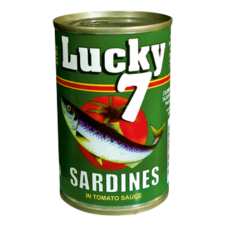 LUCKY 7 SARDINES GREEN 155G