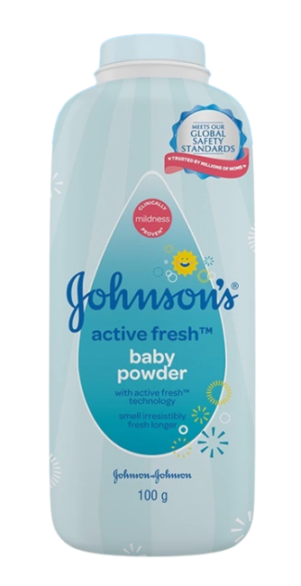 (Case) JOHNSON'S BABY POWDER ACTVE FRESH 100G 79620544