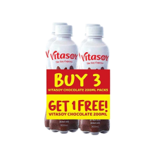 VITASOY CHOCO 200ML 3+1