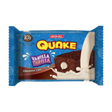 JACK N' JILL QUAKE BARS VANILLA THRILLA CHOCOLATE CAKE  38G 10'S