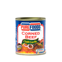 PUREFOODS CORNBEEF CHILI GARLIC 210G