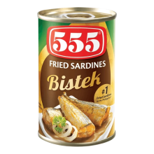555 FRIED SARDINES BISTEK 155G
