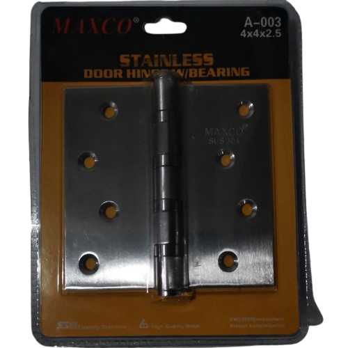 MAXCO DOOR HINGE SS 4X4