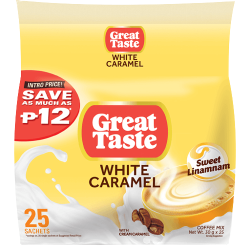 GT WHITE CARAMEL 30GX25'S