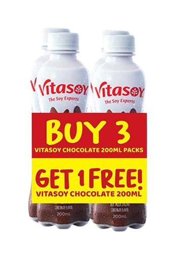 VITASOY CHOCO 200ML 3+1