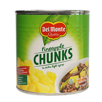 DEL MONTE PINEAPPLE CHUNKS 490G