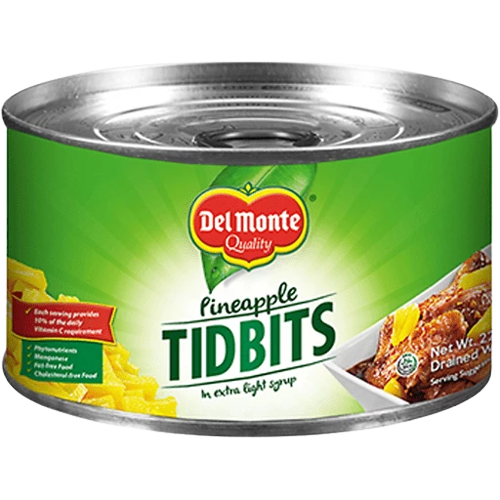 DEL MONTE PINEAPPLE TIDBITS 227G