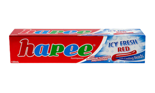 HAPEE ICY FRESH RED W/ COOLING BEADS 150ML
