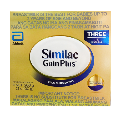 SIMILAC GAIN PLUS 1-3 1.2KG