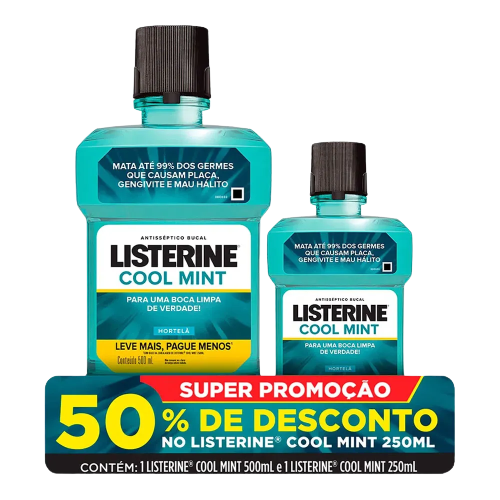 LISTERINE COOLMINT 500ML+250ML