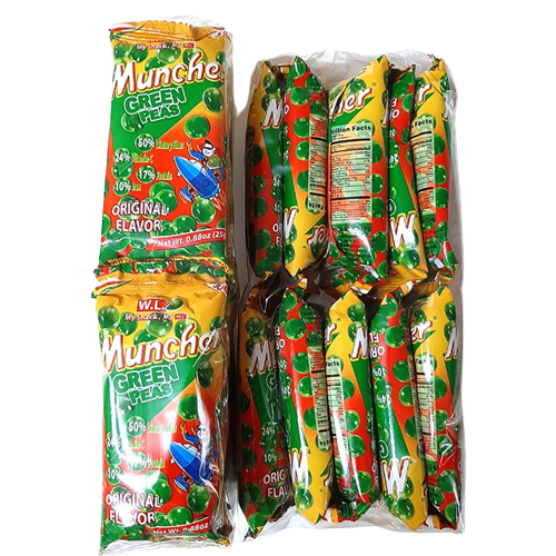 MUNCHER GREEN PEAS ORIG 25GX10'S
