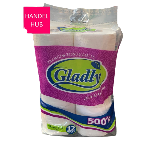 GLADLY BATHROOMTISSUE 500SH 12S
