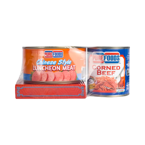 PUREFOODS LUNCHEON MEAT 350G.&PUREFOODS CORNBEEF 210G.S10