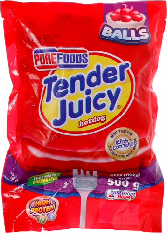PUREFOODS TENDER JUICY HOTDOGBALLS 500G
