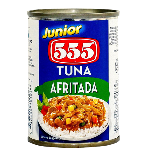 555 TUNA JR. AFRITADA 130G