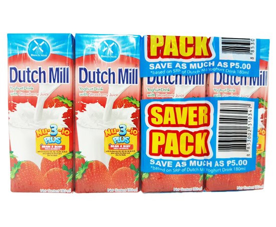 DUTCHMILL SUPER FRUITS SAVERSPCK 180ML 4'S