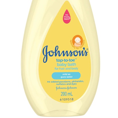 JOHNSON'S BABY BODY WASH TOP TO TOE 200ML 79601985