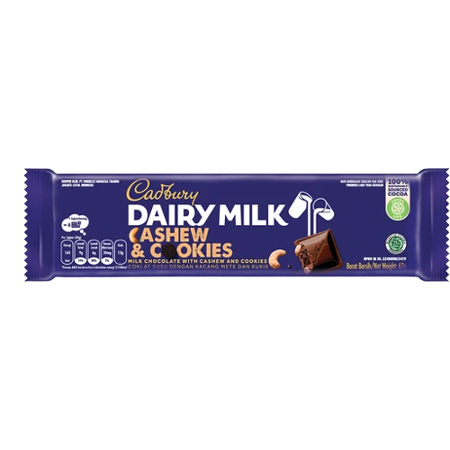 CUDBURY DEL MONTE CASHEW&COOKIES 62G